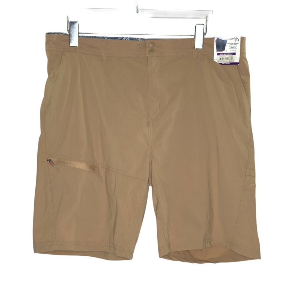 Reel Life Riptide Shorts XXL NEW Natural Khaki Water Resistant Outdoor